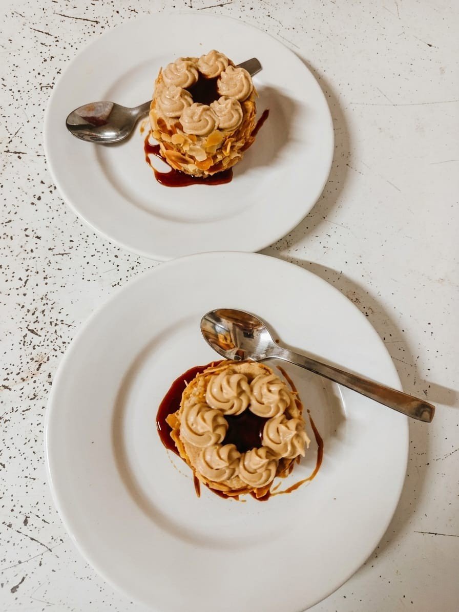 Dessert at the restaurant