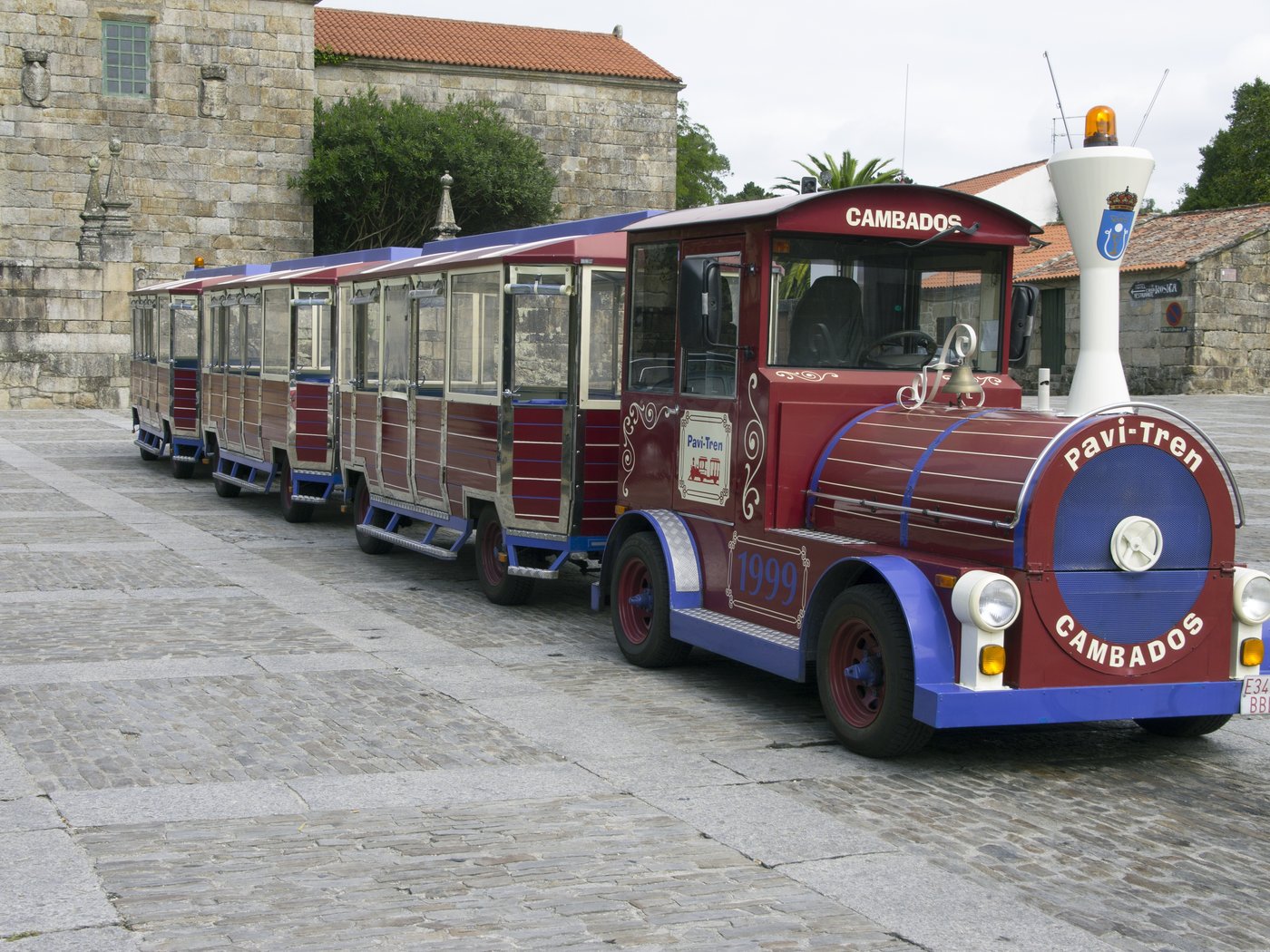 Tourist train in Vilanova de Arousa